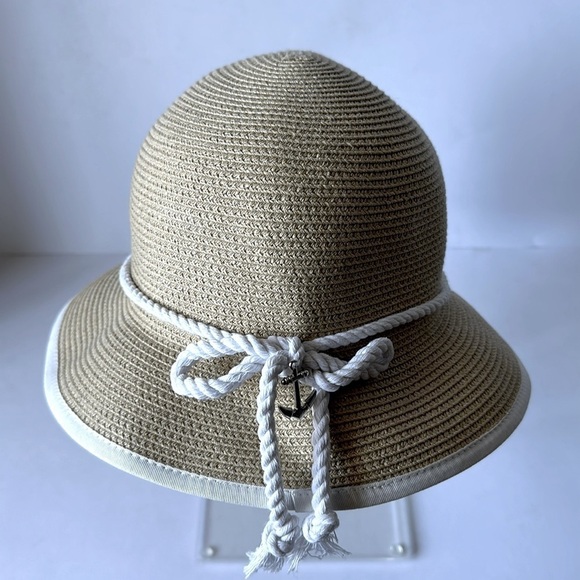 SCALA Nautical Tan Summer Hat - Picture 1 of 7